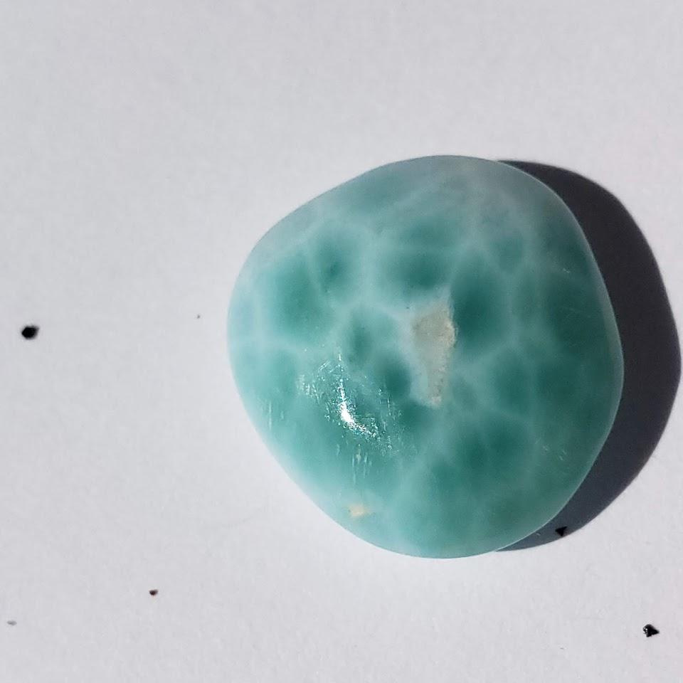 Pretty Polished Blue Larimar Free Form Specimen From The Dominican Republic #5 - Earth Family Crystals