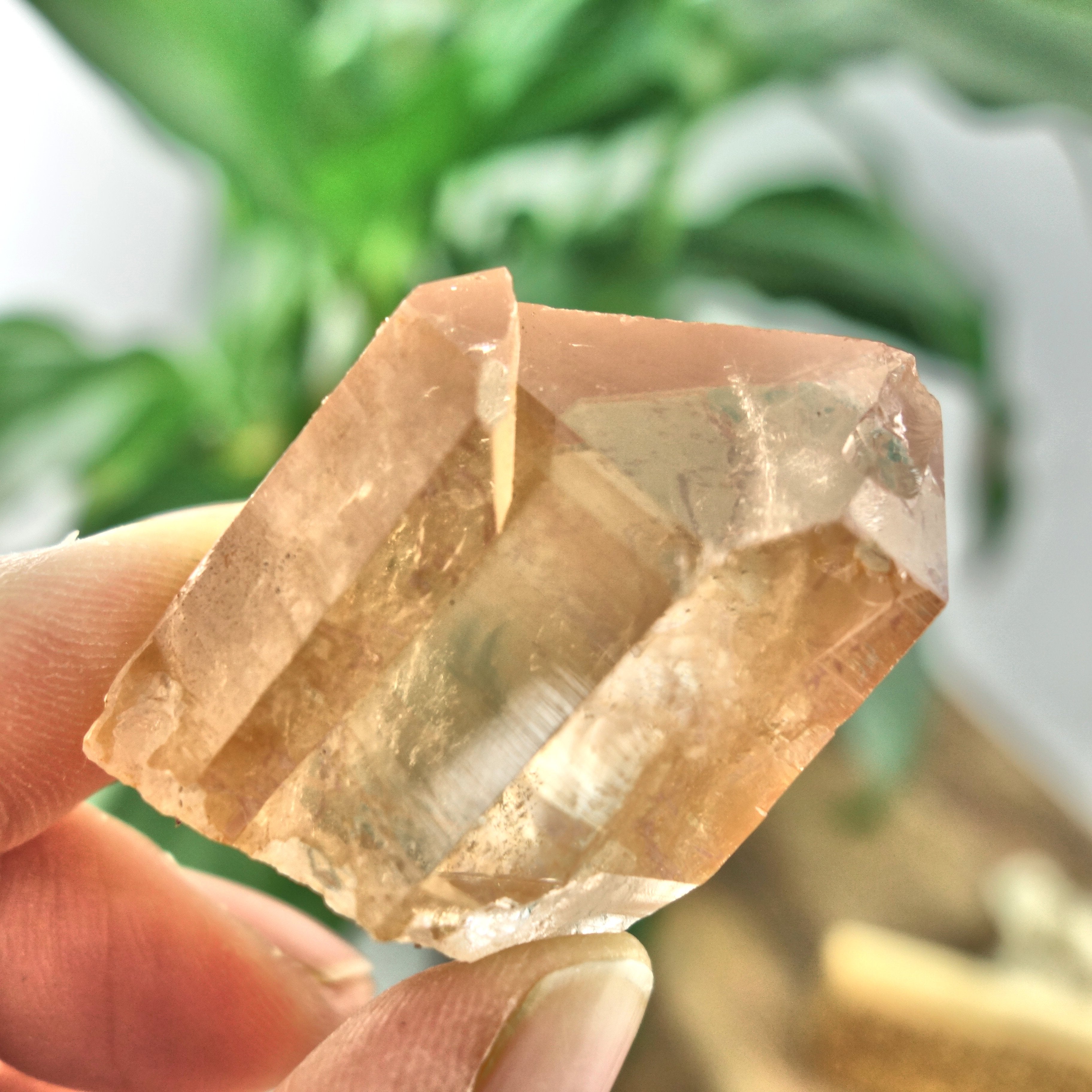 Fantastic Tangerine Quartz Twin Point From Brazil - Earth Family Crystals