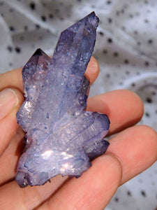 Amazing Sparkle Arkansas Quartz Tanzan Aura Cluster 2 - Earth Family Crystals