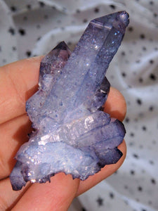 Amazing Sparkle Arkansas Quartz Tanzan Aura Cluster 2 - Earth Family Crystals