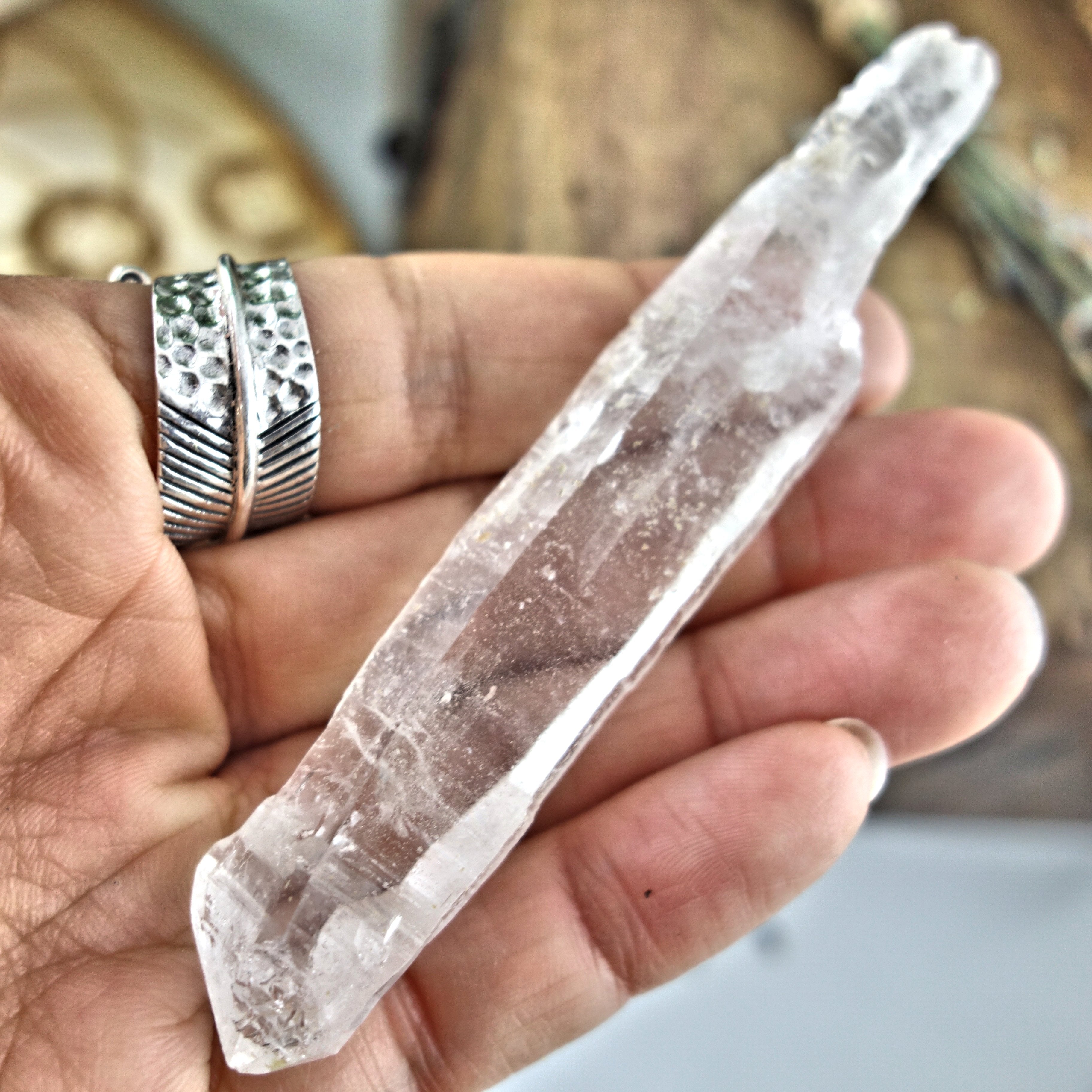 Unique Sceptre DT Tibetan Quartz Specimen - Earth Family Crystals