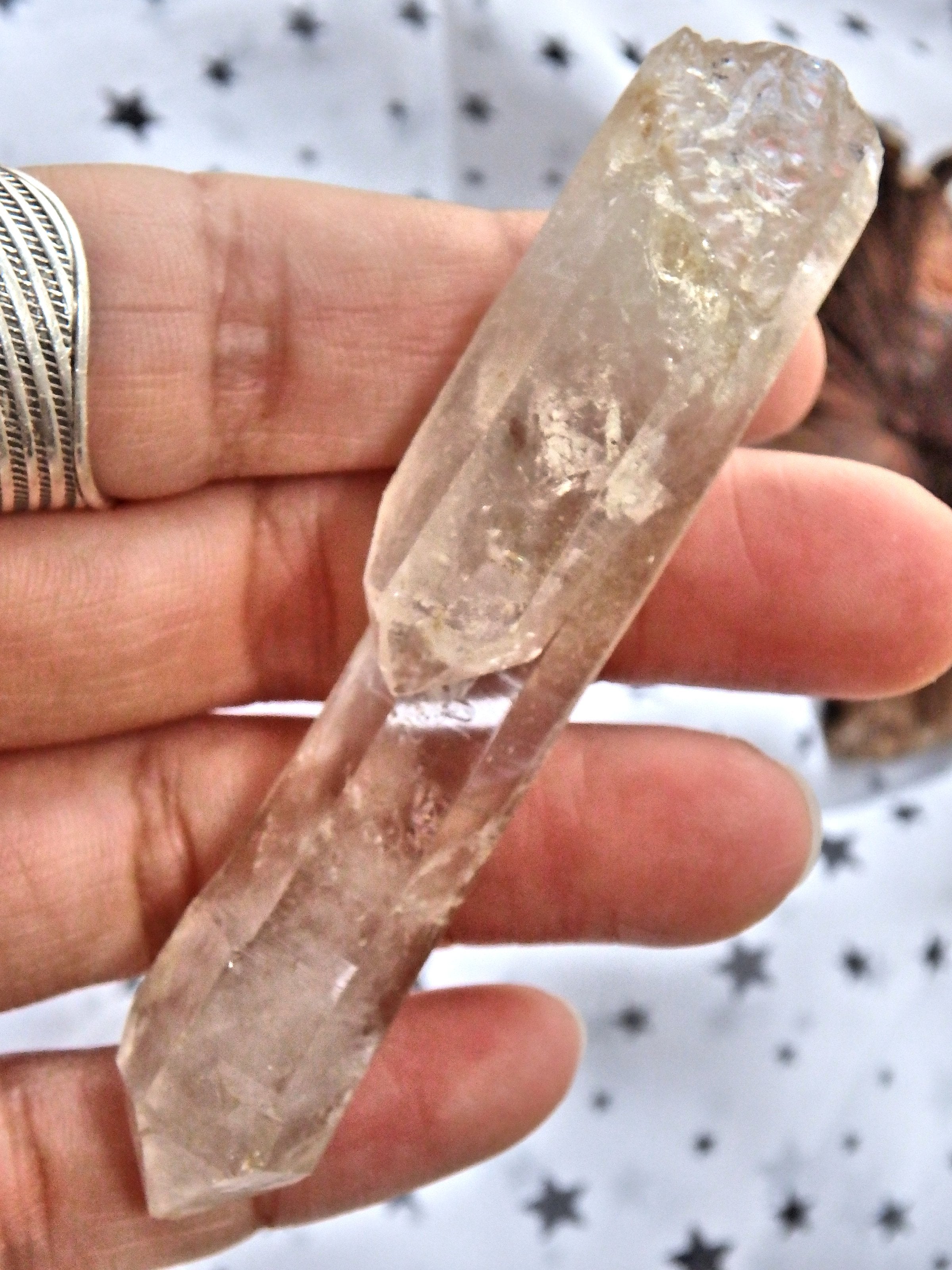 Tibetan Quartz Point With Baby Attached & Self Healing Druzy Cave - Earth Family Crystals