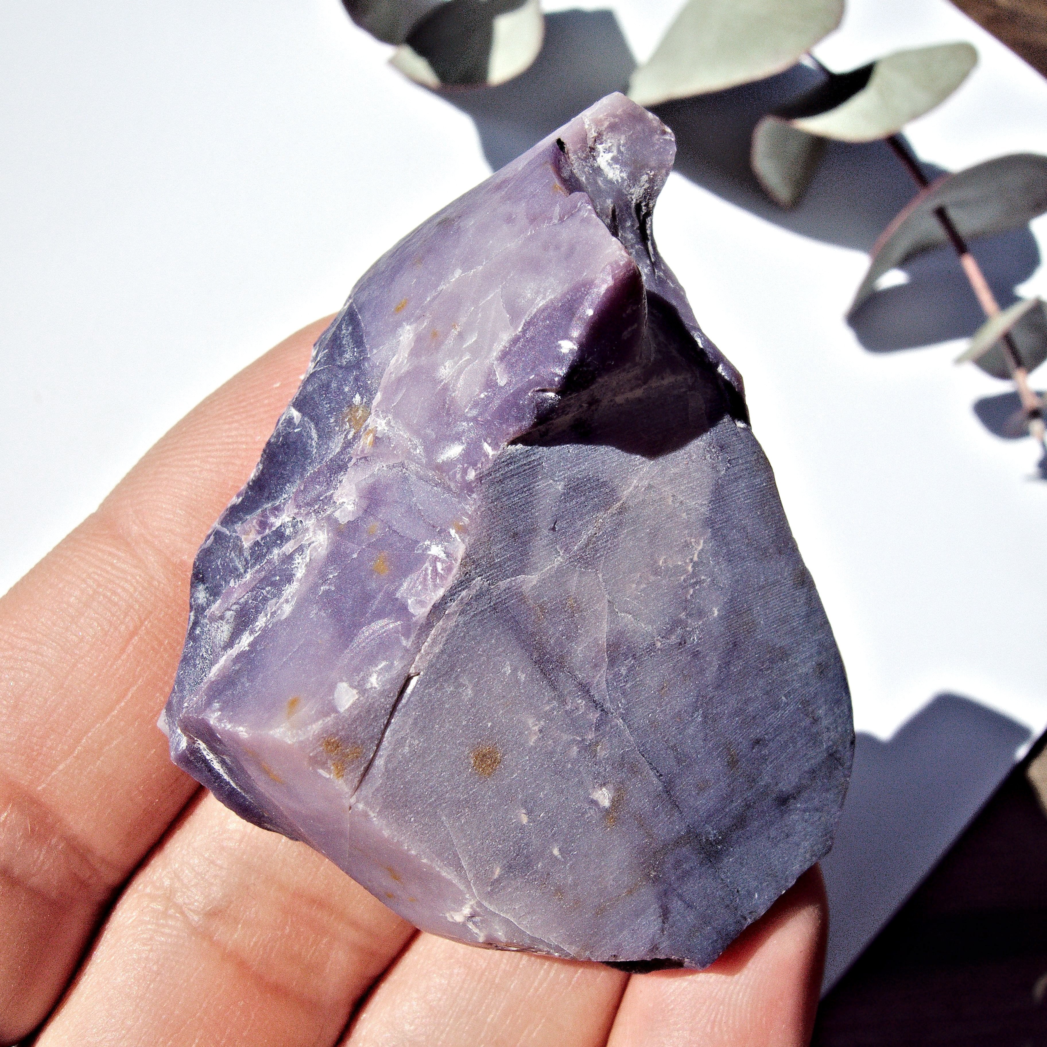 Raw & Unpolished Deep Purple Tiffany Stone Specimen From Utah - Earth Family Crystals