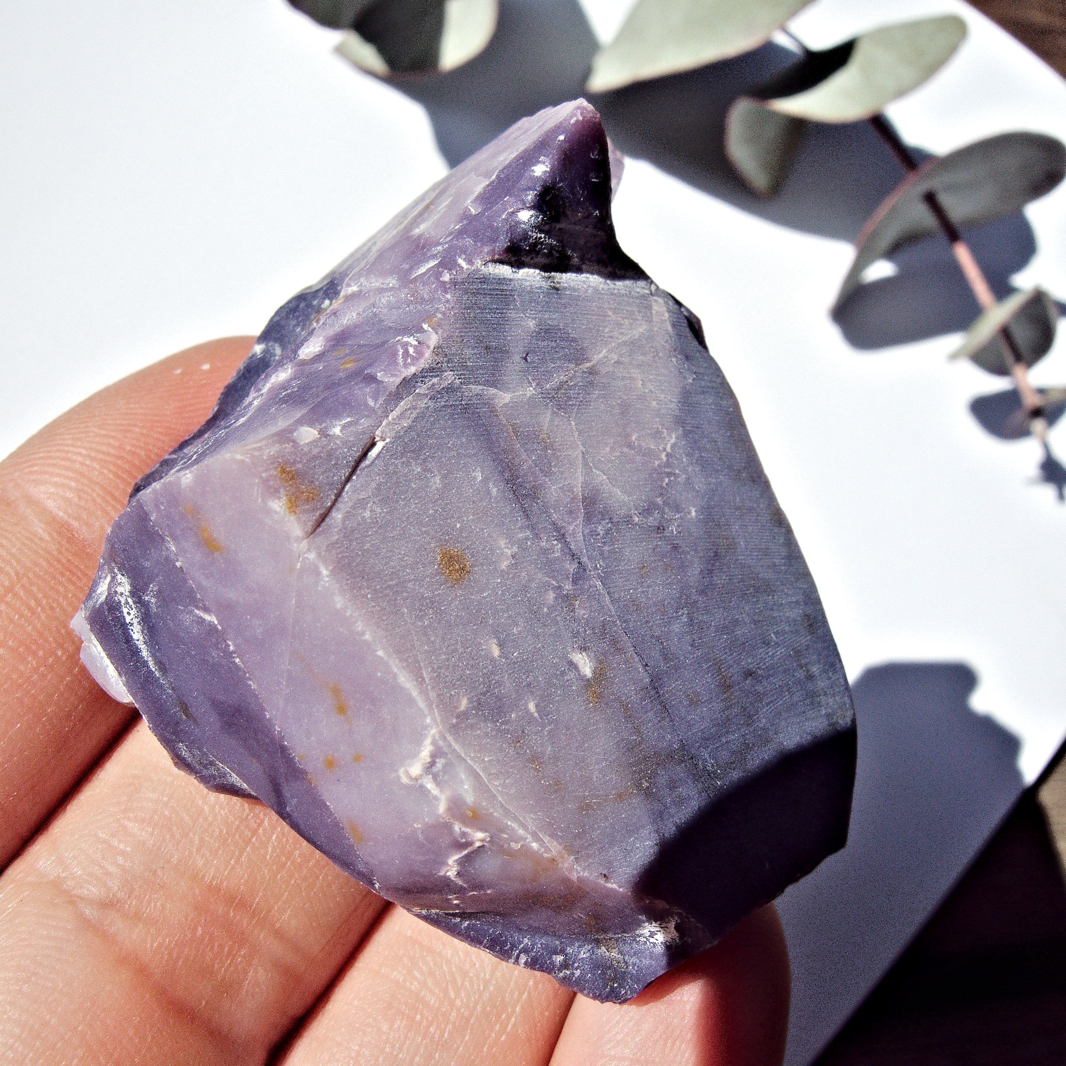 Raw & Unpolished Deep Purple Tiffany Stone Specimen From Utah - Earth Family Crystals