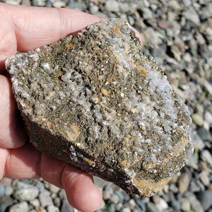 Intricate Red Hematite Included Quartz & Golden Pyrite Nestled in Rock Matrix - Earth Family Crystals