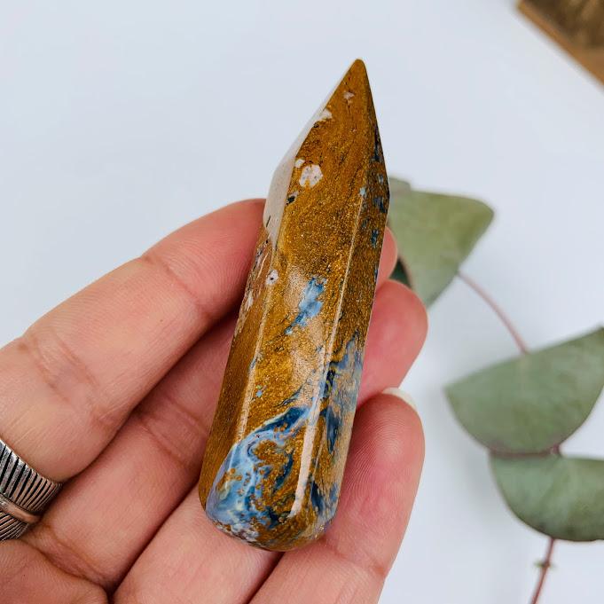 Unique & Stunning Healing Pietersite Wand Carving #4 - Earth Family Crystals