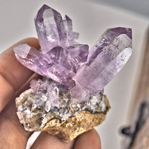 Beautiful Natural Purple Vera Cruz Amethyst Cluster From Mexico - Earth Family Crystals