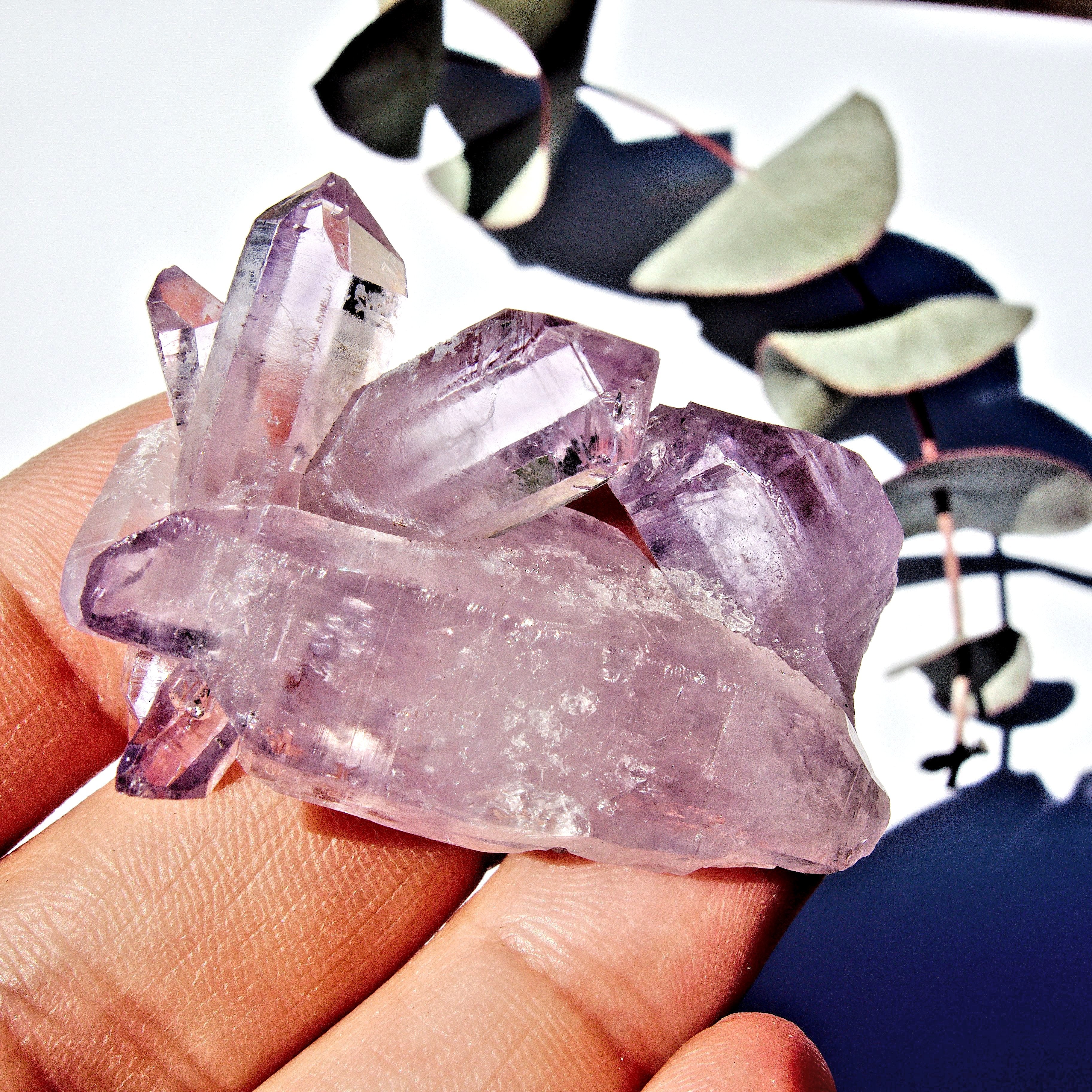 Vera Cruz Amethyst Double Terminated Point Cluster From Mexico #1 - Earth Family Crystals