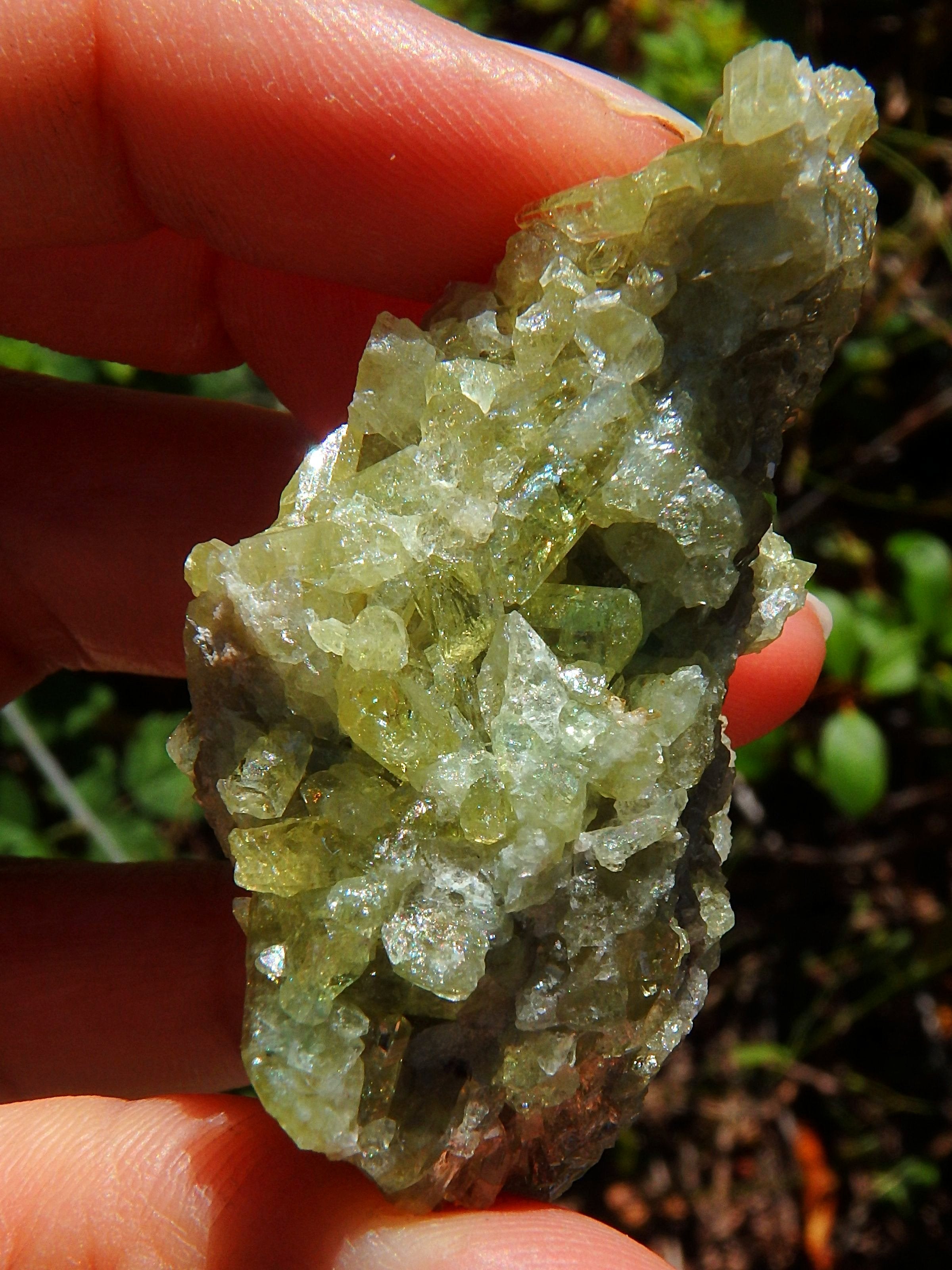 Sparkling Electric Green Vesuvanite Natural Cluster From Quebec, Canada