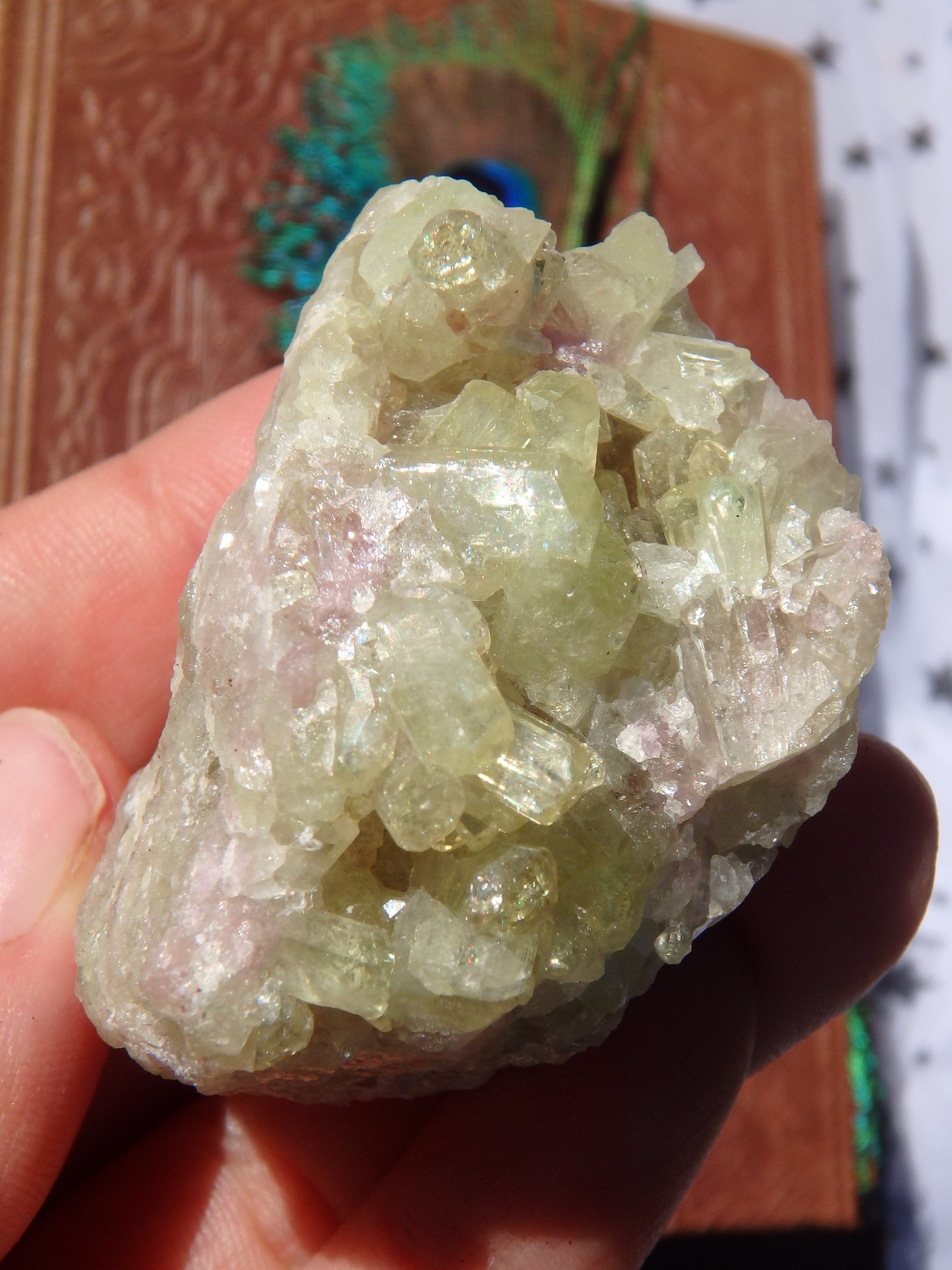 Shiny Green Vesuvanite Natural Cluster From Quebec, Canada