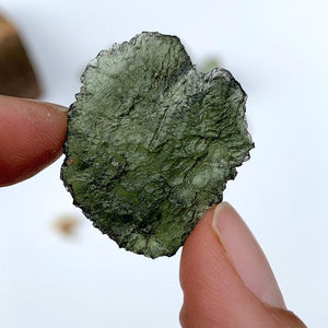 Reserved Niki Genuine-High AA GRADE Moldavite Raw Specimen From Czech Republic #2 - Earth Family Crystals