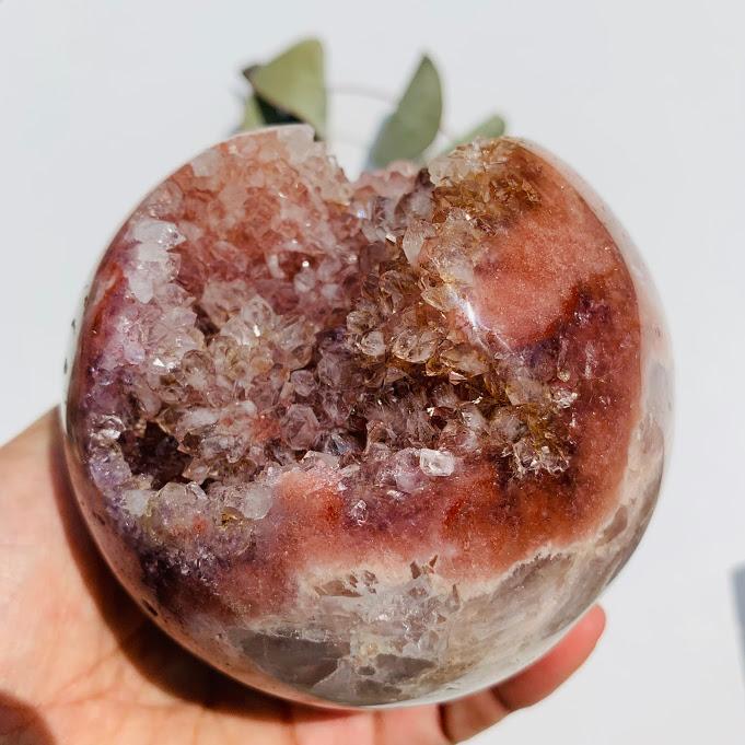 Amazing High Grade XXL Pink Amethyst Druzy Geode Sphere~ Locality Patagonia - Earth Family Crystals