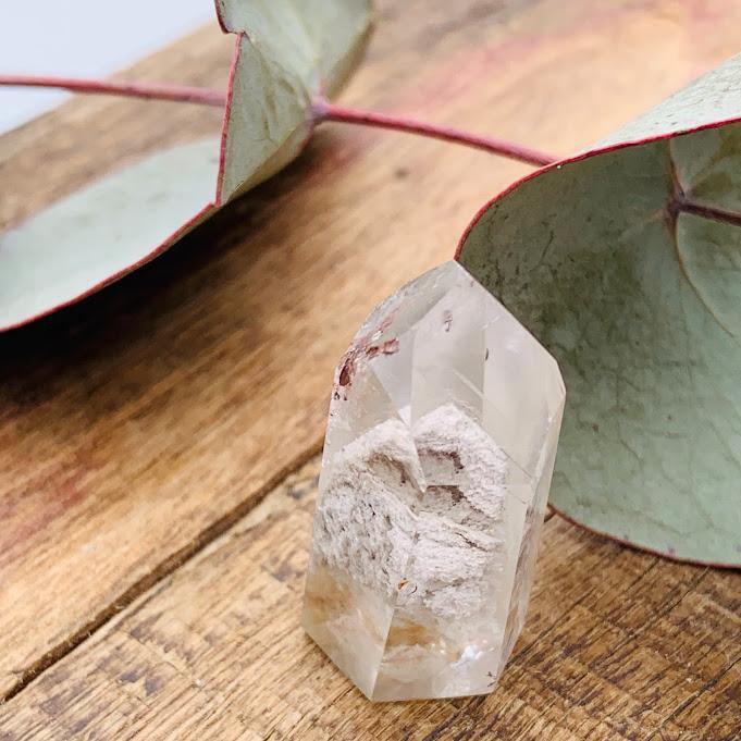 Cute Phantom Shamanic Dream Quartz Mini Standing Tower #2 - Earth Family Crystals