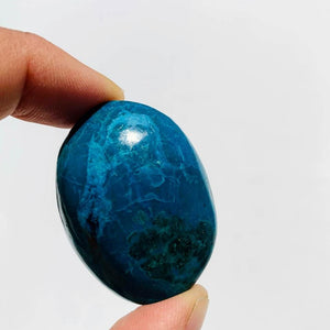 Vibrant Colors Chrysocolla Palm Stone #2 - Earth Family Crystals