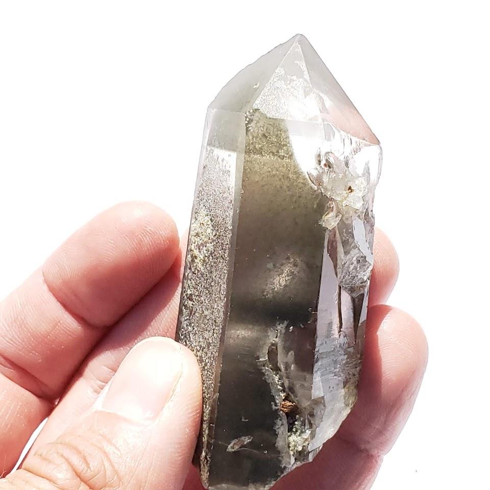 Fabulous Phantoms Shamanic Dream Quartz Natural Point From Brazil - Earth Family Crystals