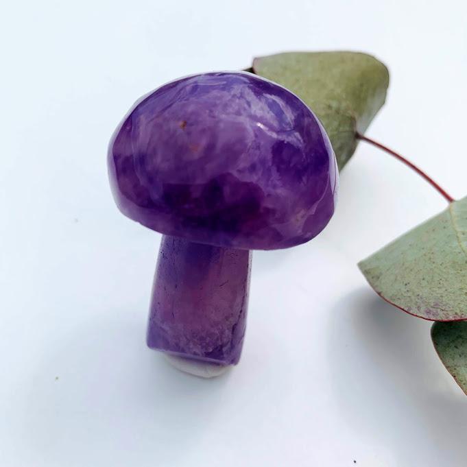 Chunky Amethyst Mushroom Carving #2 - Earth Family Crystals