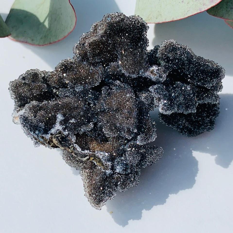 One of a Kind Shimmering Black Chalcedony From California