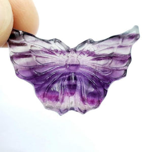 Rainbow Fluorite Mini Butterfly Carving *REDUCED*