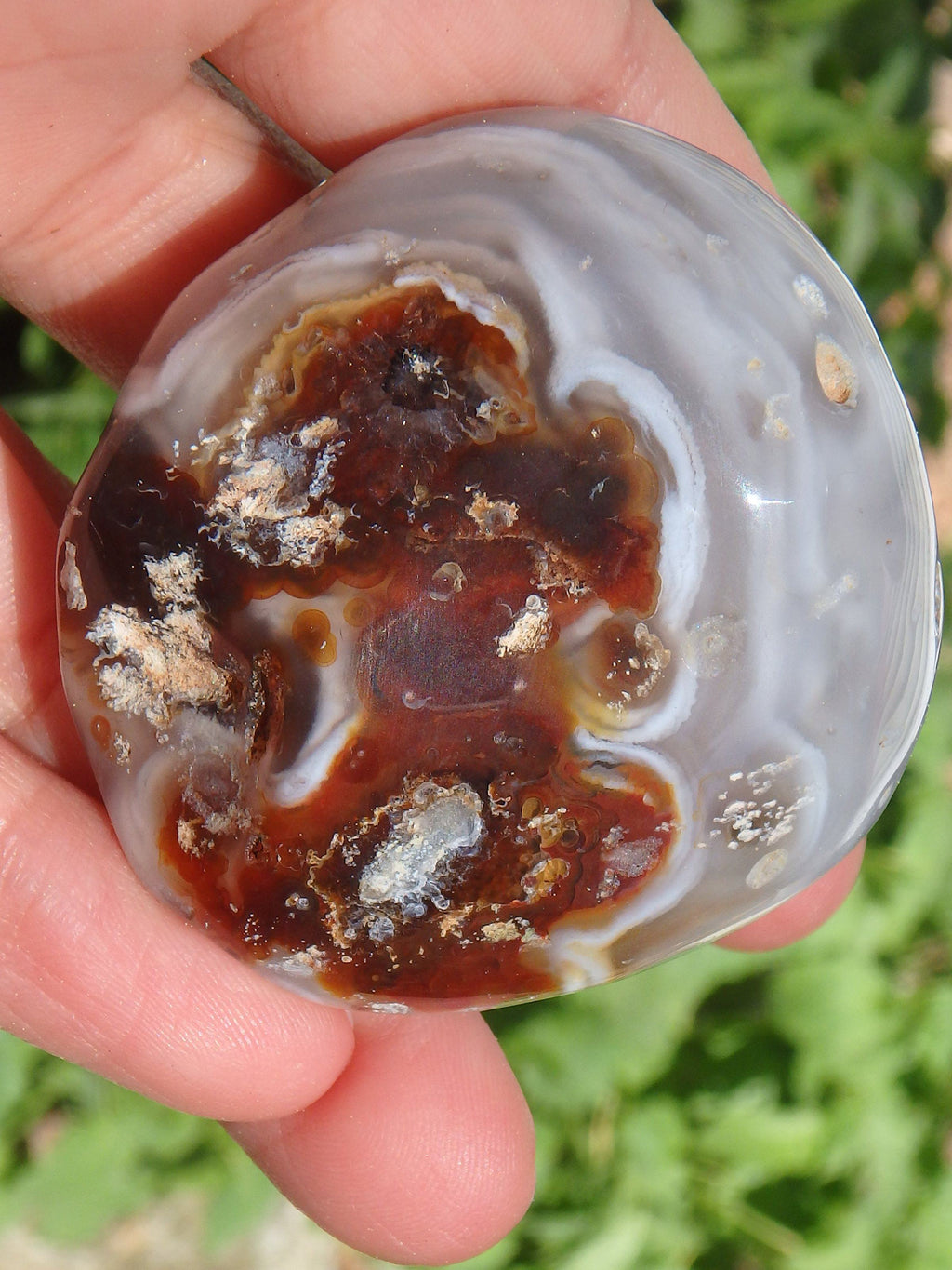 Ancient Water Enhydro Included Large Brazilian Agate Nodule - Earth Family Crystals