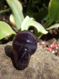 Auralite-23 Skull Carving From Canada 1 - Earth Family Crystals