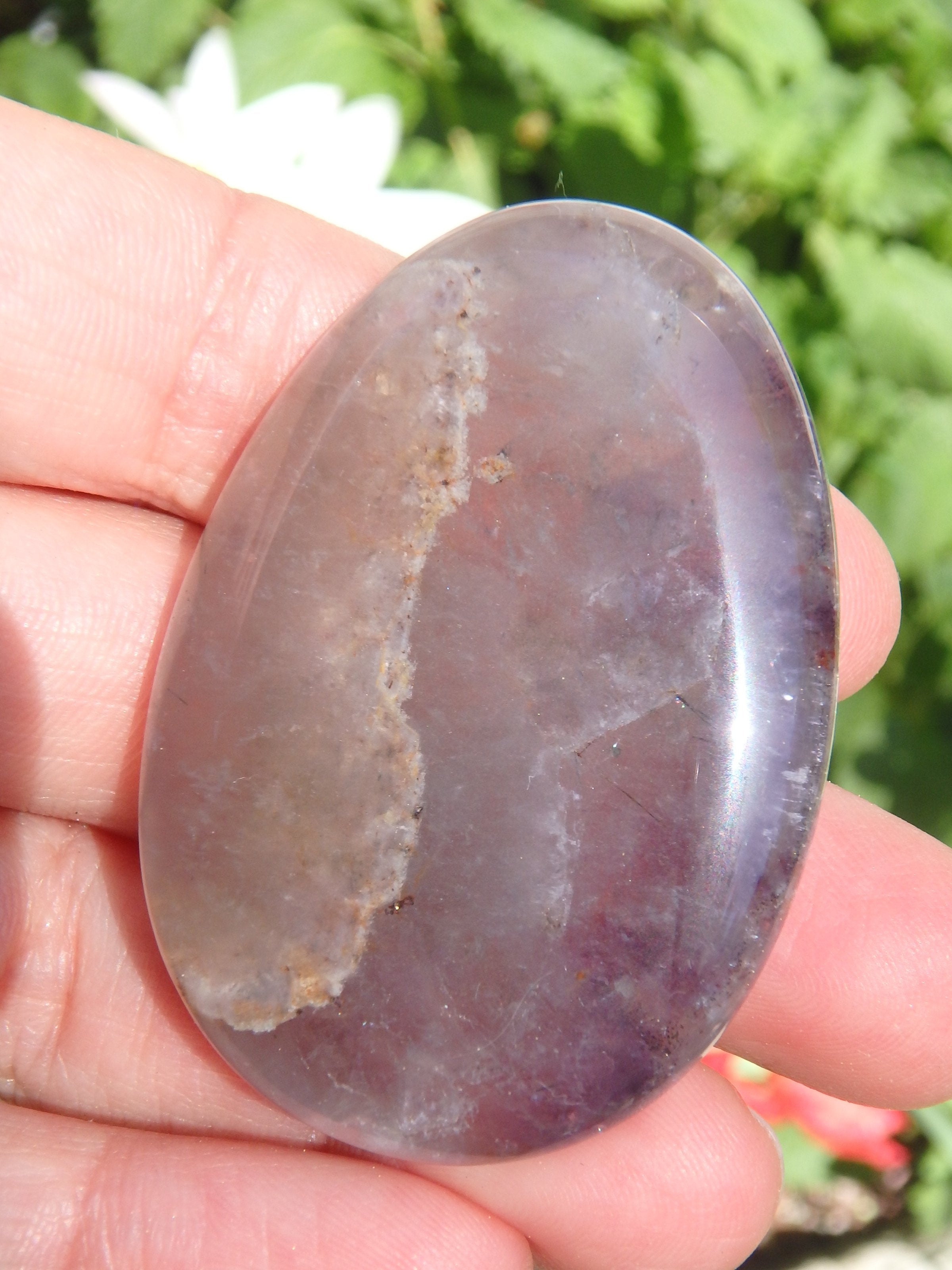 Soothing Auralite-23 Polished Worry Stone From Canada 2 - Earth Family Crystals