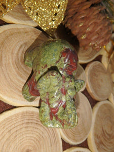 Dragons Blood Jasper Elephant Carving - Earth Family Crystals