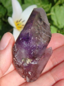 Rare~Moving Water Bubble Deep Purple Brandberg Amethyst Point From Namibia - Earth Family Crystals