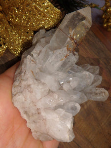 Large & Chunky Brazilian Brookite Quartz Display Cluster - Earth Family Crystals