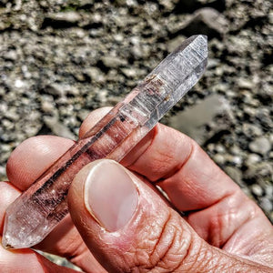 Lustrous DT Tibetan Quartz Point Specimen - Earth Family Crystals