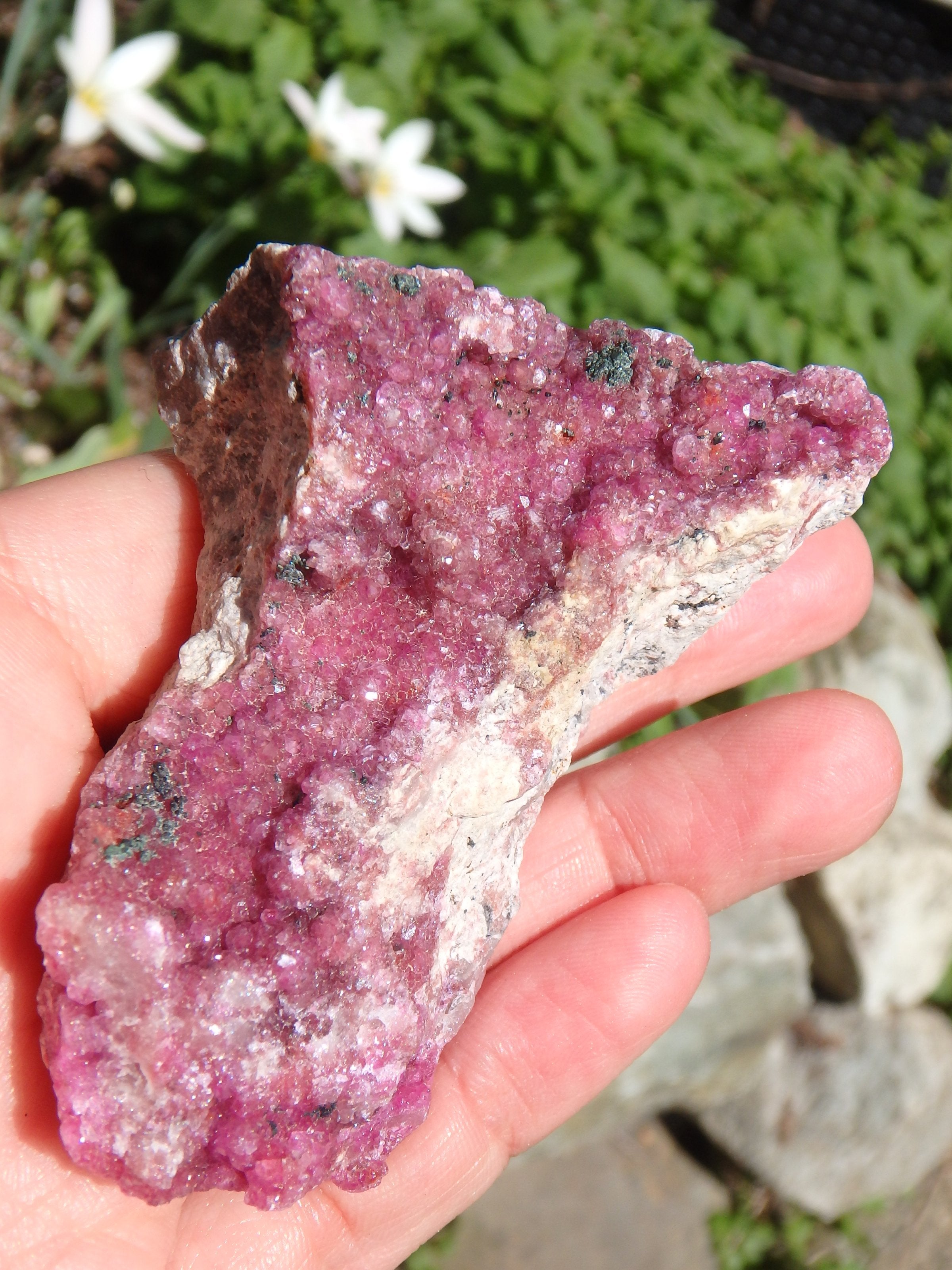 Sparkling Fuchsia Cobaltine Pink Calcite Natural Specimen