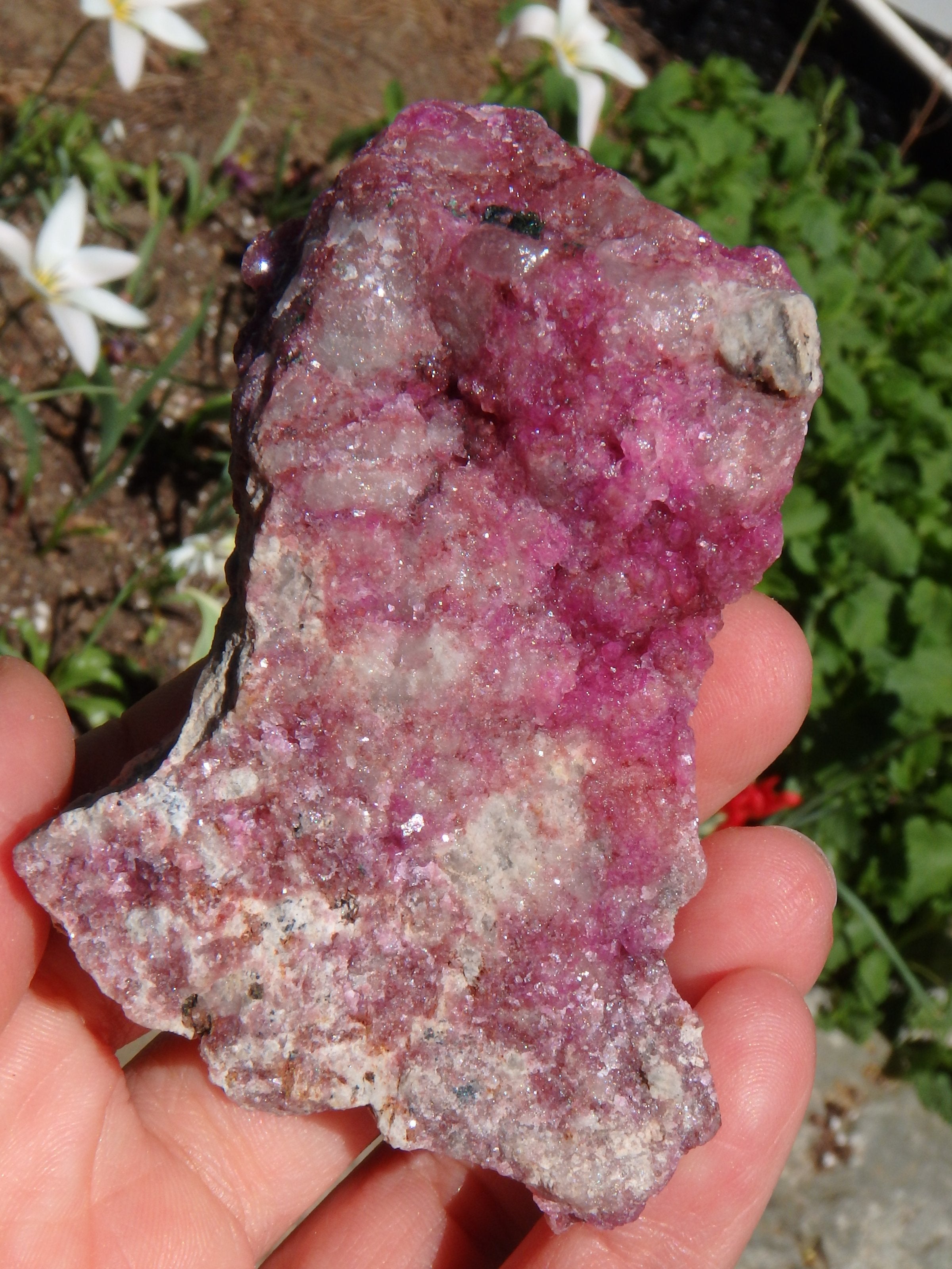 Sparkling Fuchsia Cobaltine Pink Calcite Natural Specimen