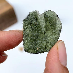 Reserved Niki Genuine-High AA GRADE Moldavite Raw Specimen From Czech Republic #2 - Earth Family Crystals