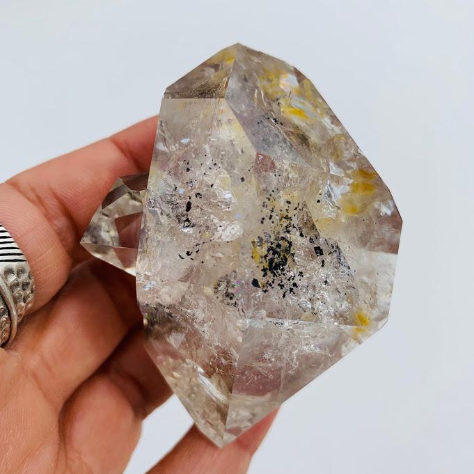 Gorgeous Double Terminated Large Herkimer Diamond From New York - Earth Family Crystals