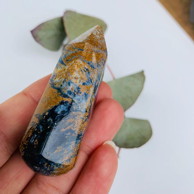 Unique & Stunning Healing Pietersite Wand Carving #6 - Earth Family Crystals