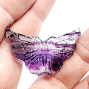 Rainbow Fluorite Mini Butterfly Carving *REDUCED*