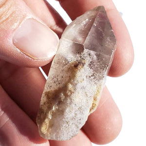 Green Chlorite Included Quartz Natural Point From Brazil #3 - Earth Family Crystals