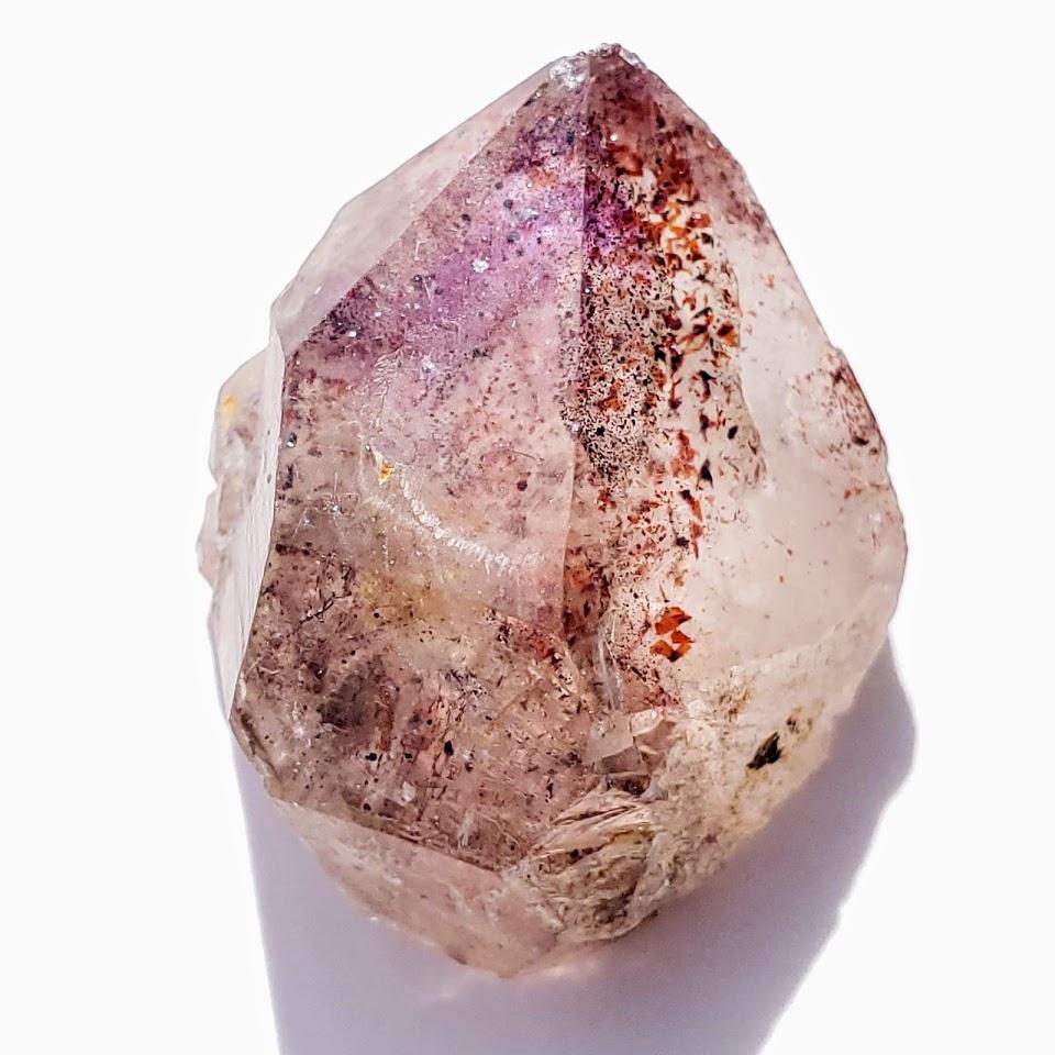 Rare & Unusual Gorgeous Red Lepidocrocite Included Super 7 Gemmy Specimen - Earth Family Crystals