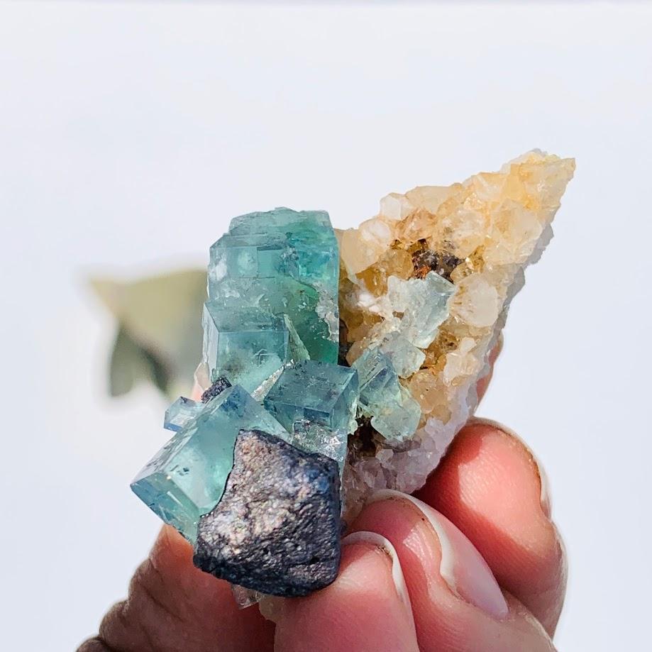 Famous Locality~Rogerley Mine  Fluorite Cluster From Frosterley, England #5 - Earth Family Crystals