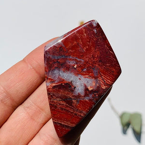 Agate & Red Jasper Cabochon Ideal for Crafting - Earth Family Crystals