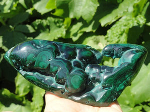 RESERVED FOR Louisa ~ Stunning Deep Green MALACHITE Specimen~ - Earth Family Crystals