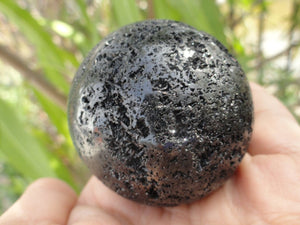 Mysterious Jet BLACK TOURMALINE SPHERE* - Earth Family Crystals