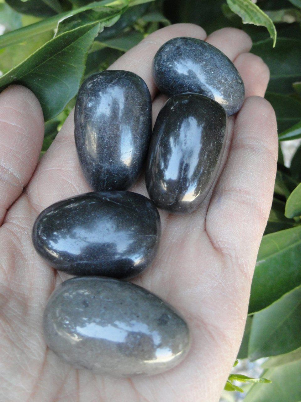 Amazing MASTER SHAMANITE STONE (Rare Black Calcite) (1) - Earth Family Crystals