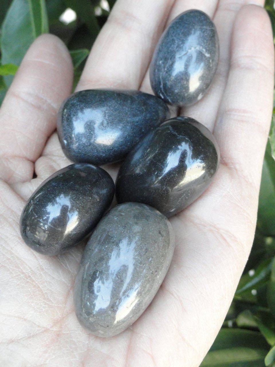 Amazing MASTER SHAMANITE STONE (Rare Black Calcite) (1) - Earth Family Crystals