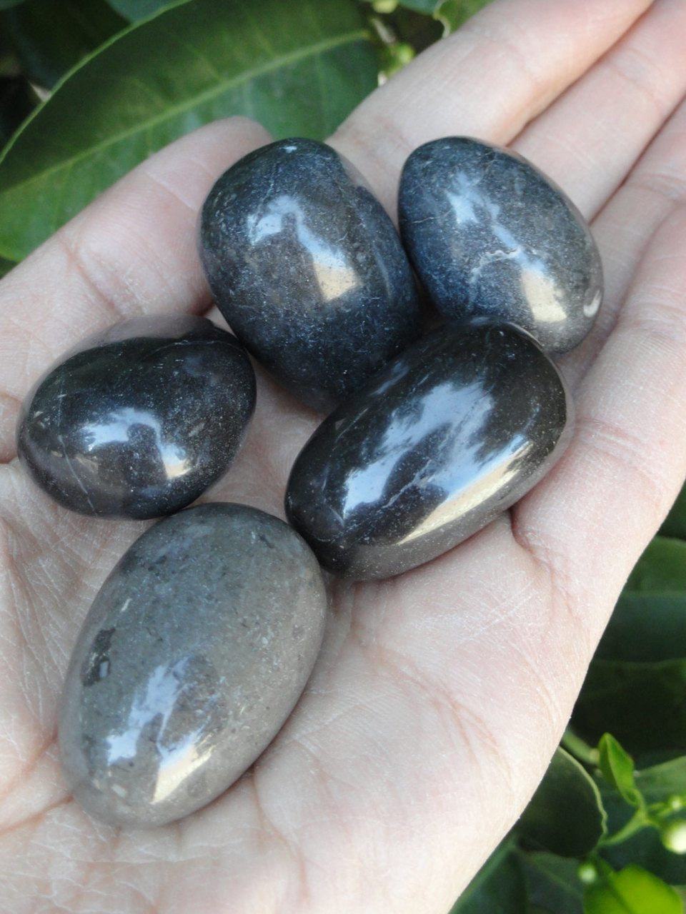 Amazing MASTER SHAMANITE STONE (Rare Black Calcite) (1) - Earth Family Crystals