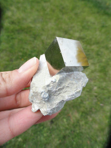 Amazing Natural Pyrite Cube in Matrix* - Earth Family Crystals