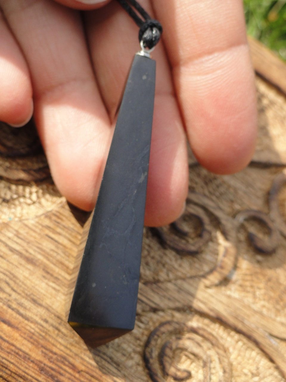 EMF Protective Black SHUNGITE NECKLACE* - Earth Family Crystals