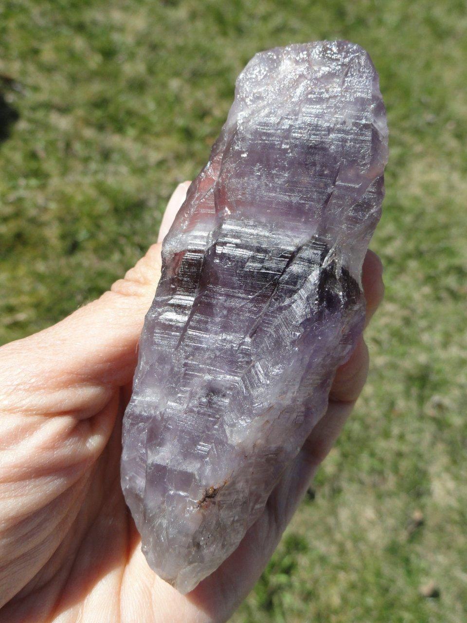 AURALITE-23 WAND Ideal for Reiki * Super 23~ Cacoxenite, Amethyst, Citrine, Lepidocrosite, Ajoite, Hematite, Magnetite, Pyrite,Gold* - Earth Family Crystals