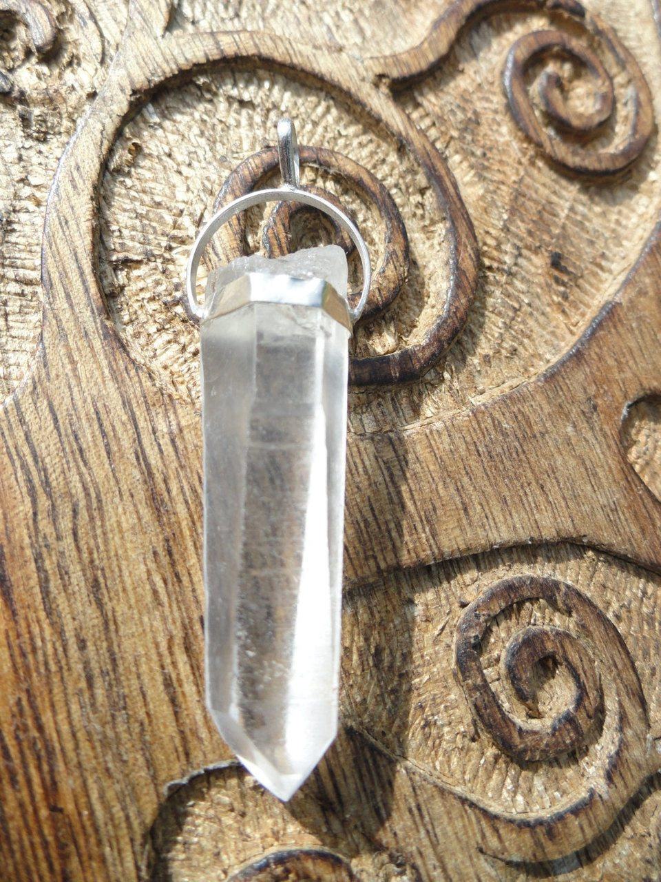 Brazilian LEMURIAN SEED PENDANT In Sterling Silver (Includes Free Silver Chain) * - Earth Family Crystals
