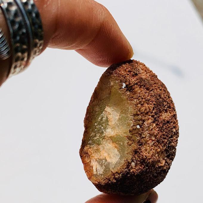 Australian Prehnite Partially Polished Specimen - Earth Family Crystals