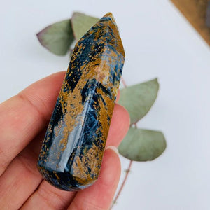 Unique & Stunning Healing Pietersite Wand Carving #6 - Earth Family Crystals